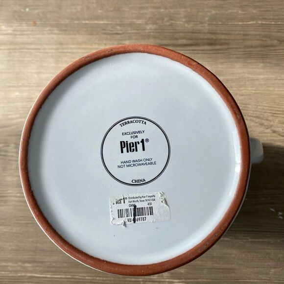 Pier1 Ceramic Botanical Design Pour Pitcher - Picture 2 of 8